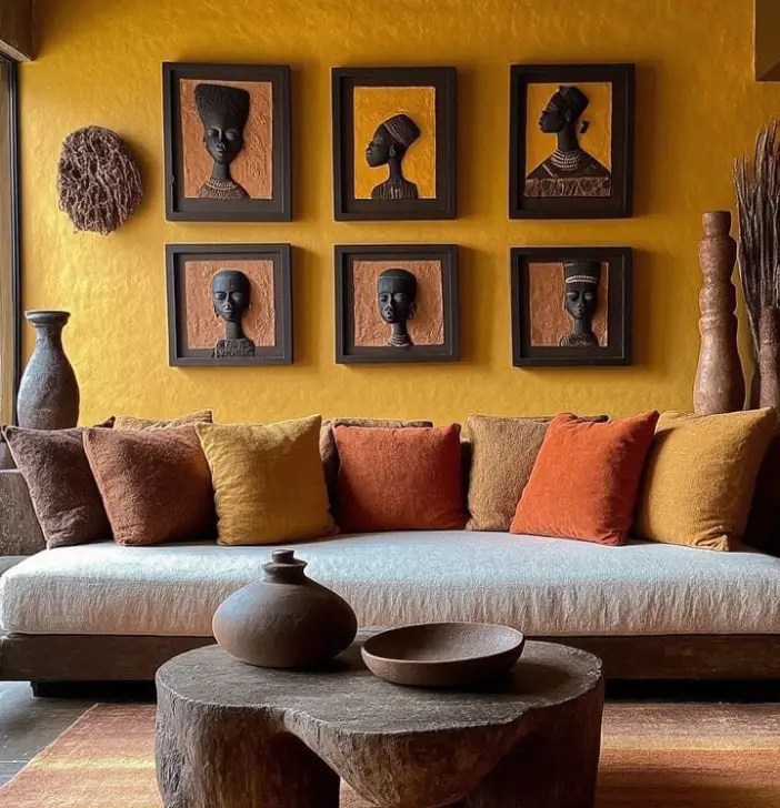 Indian art bedroom